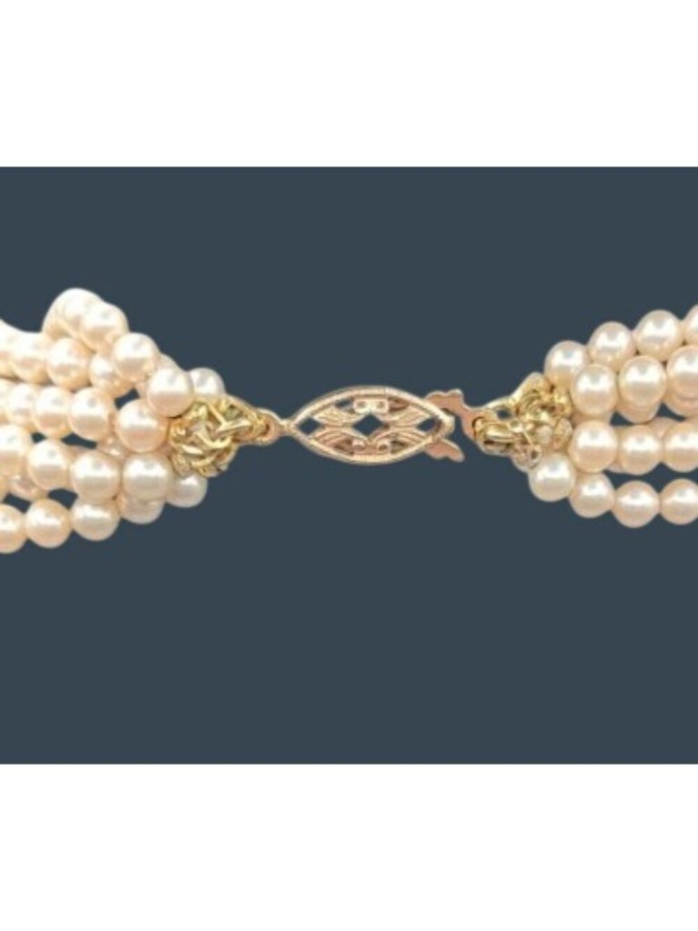 Rare Vtg Mikoshi by Danecraft Multi-strand Princesse Style Pearls Original Box - Picture 11 of 15